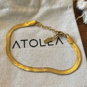 Atolea Herringbone‎ beachwear Gold Bracelet
